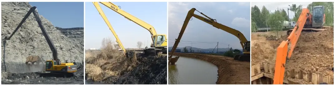 excavator long boom excavator long boom