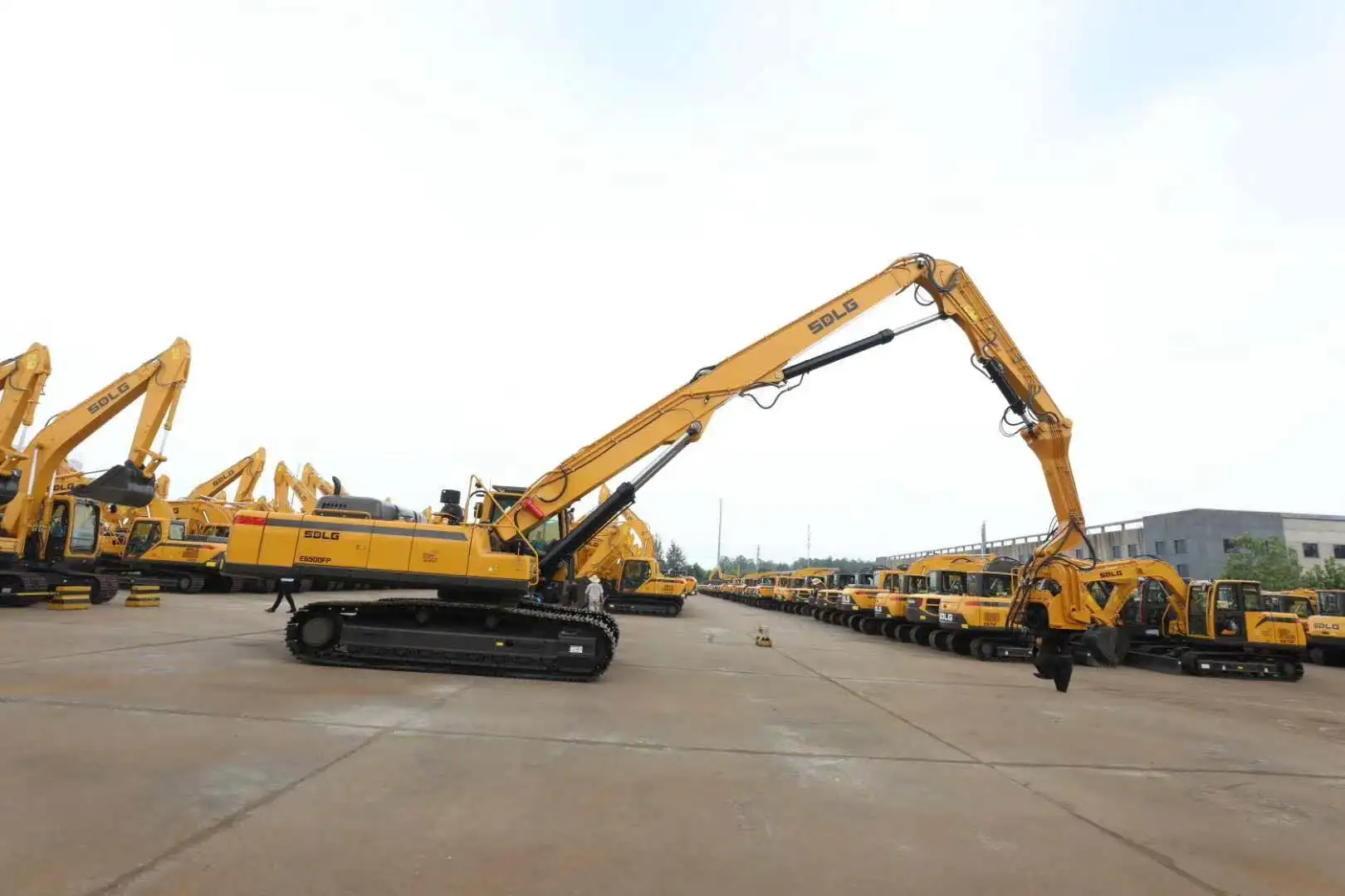  excavator pile driving arm