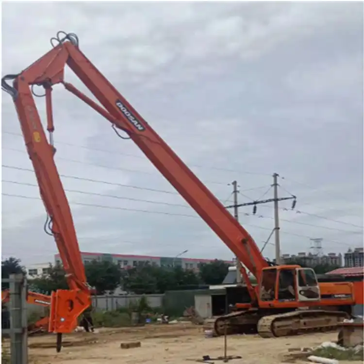 three-section demolition booms