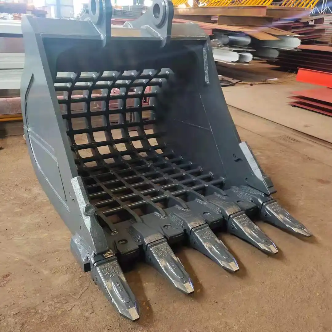 Excavator Grid Bucket Screening Bucket Filter Bucket