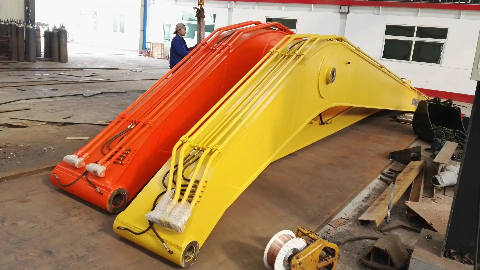 Long reach excavator boom