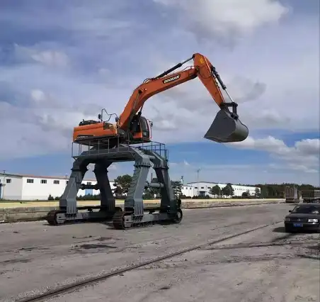 staddle excavator