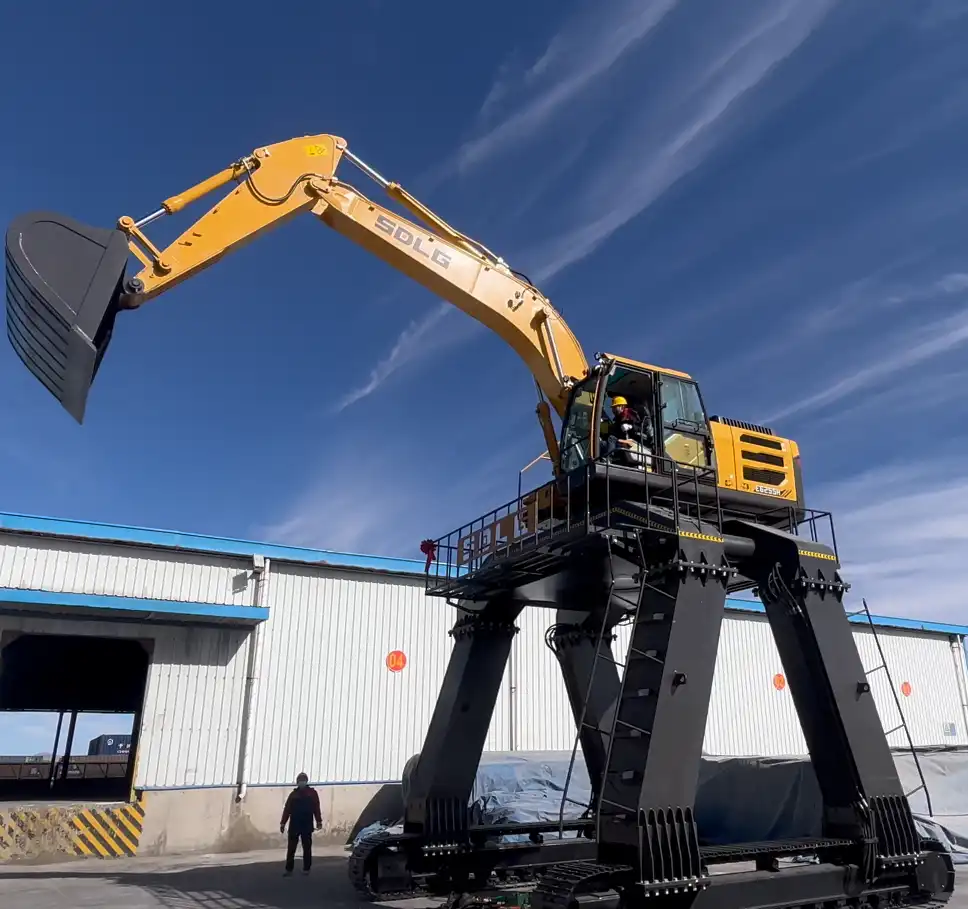 staddle excavator
