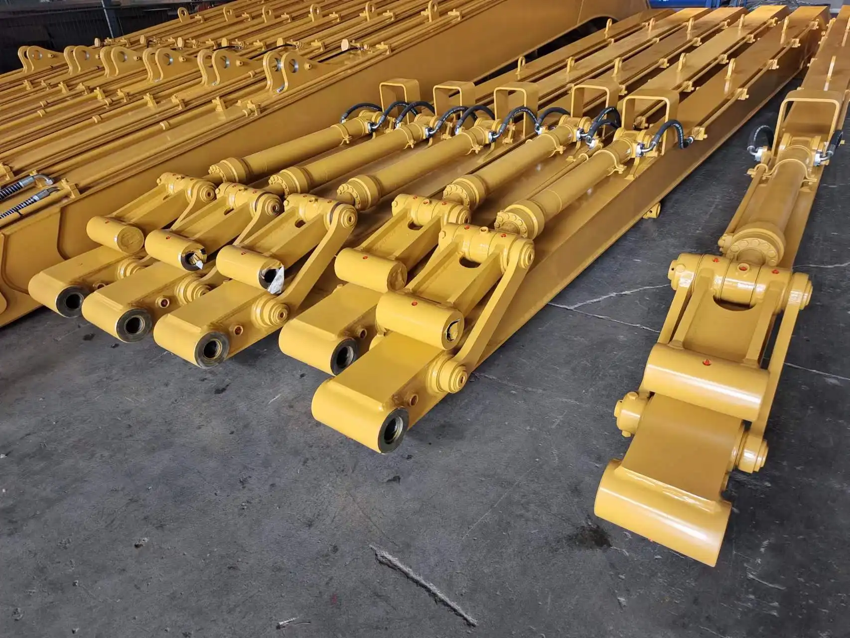 long reach excavator booms