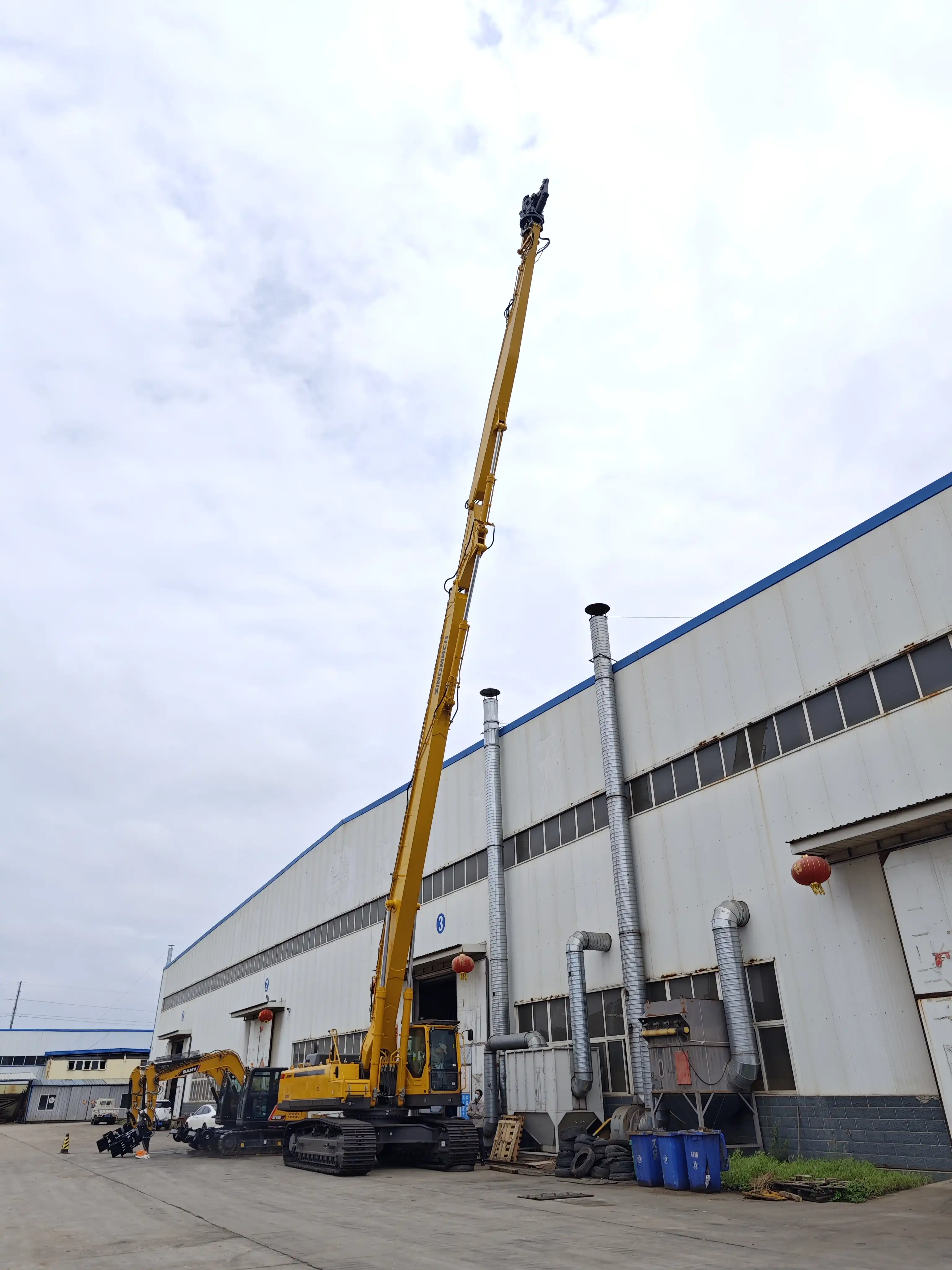 excavator high reach demolition long boom and arm