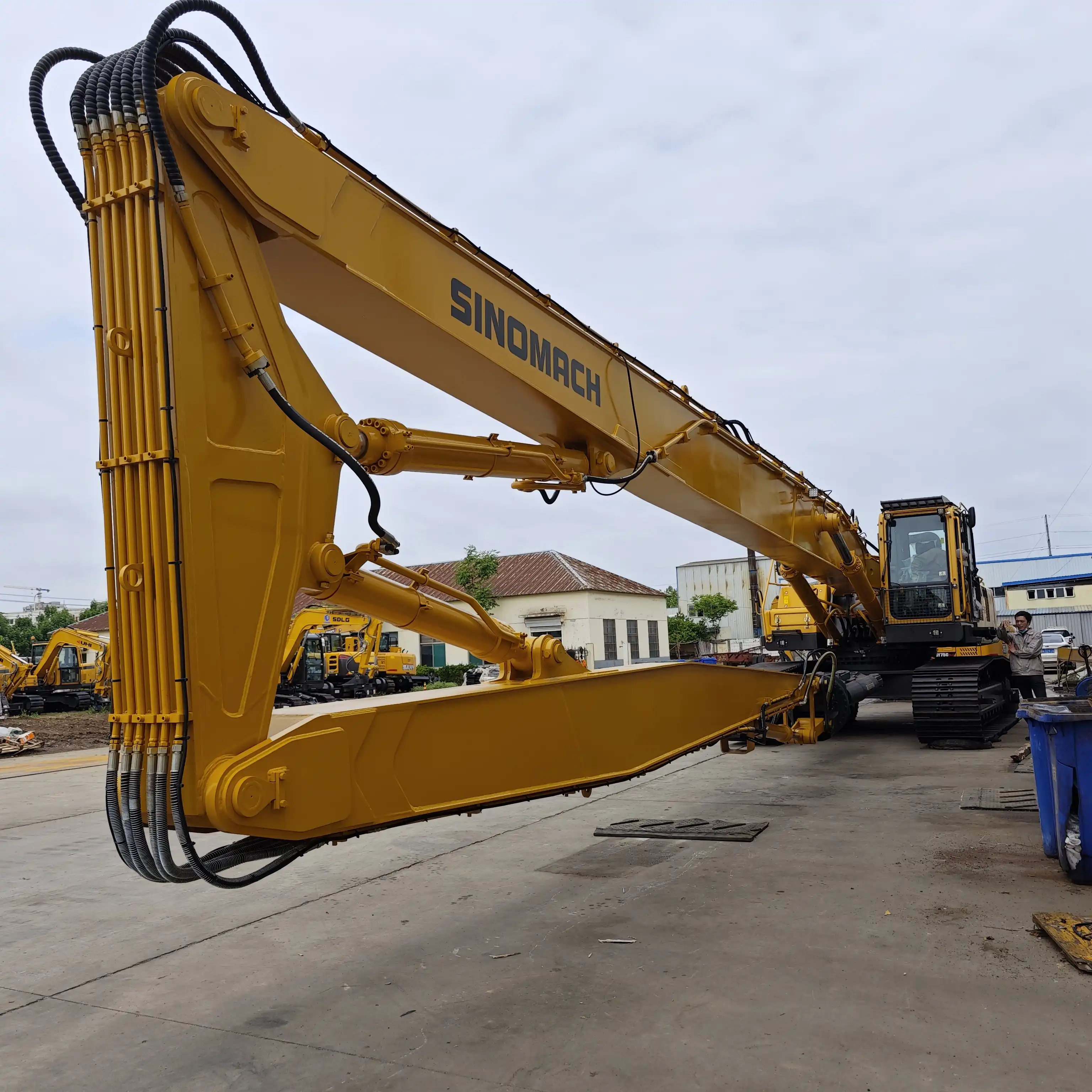 excavator high reach demolition long boom and arm