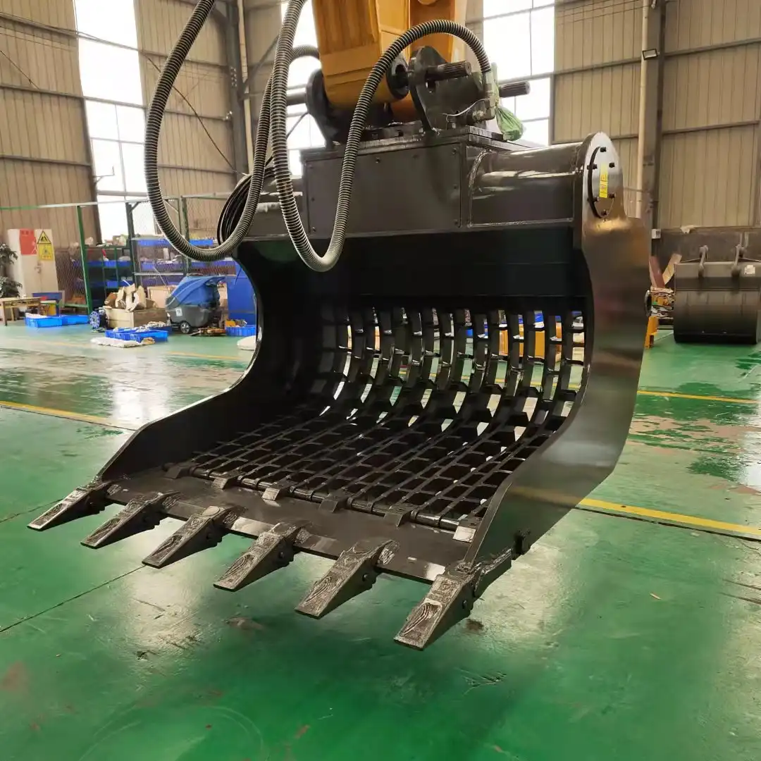 excavator screening bucket