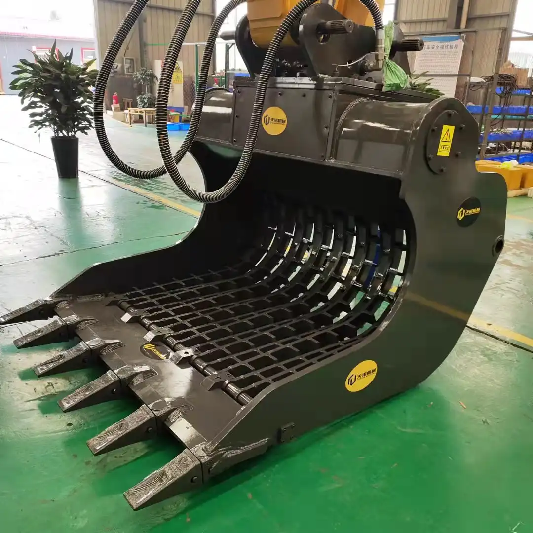 excavator screening bucket