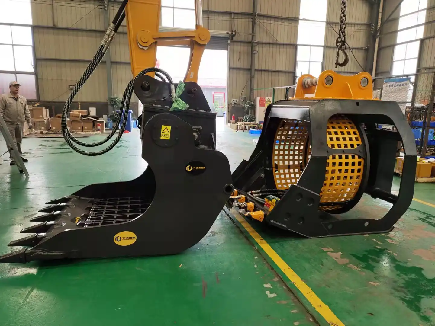 excavator screening bucket