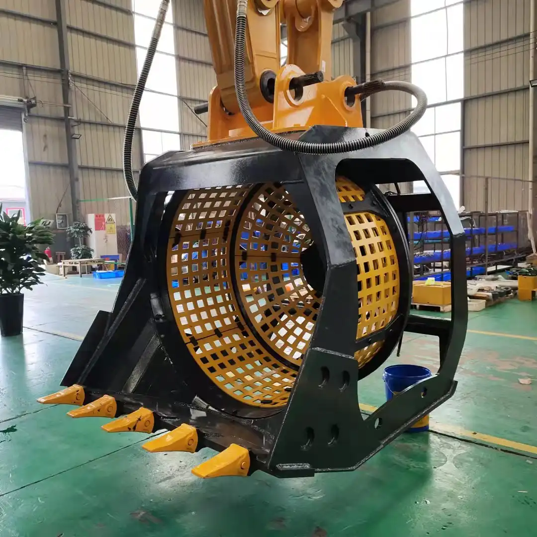 excavator screening bucket