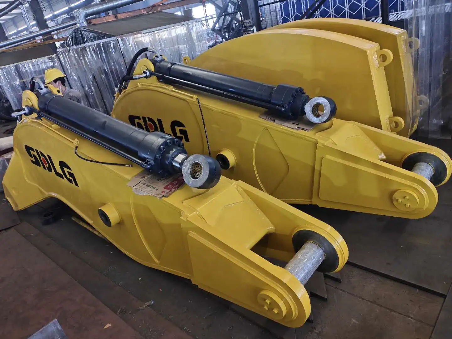 excavator rock arm