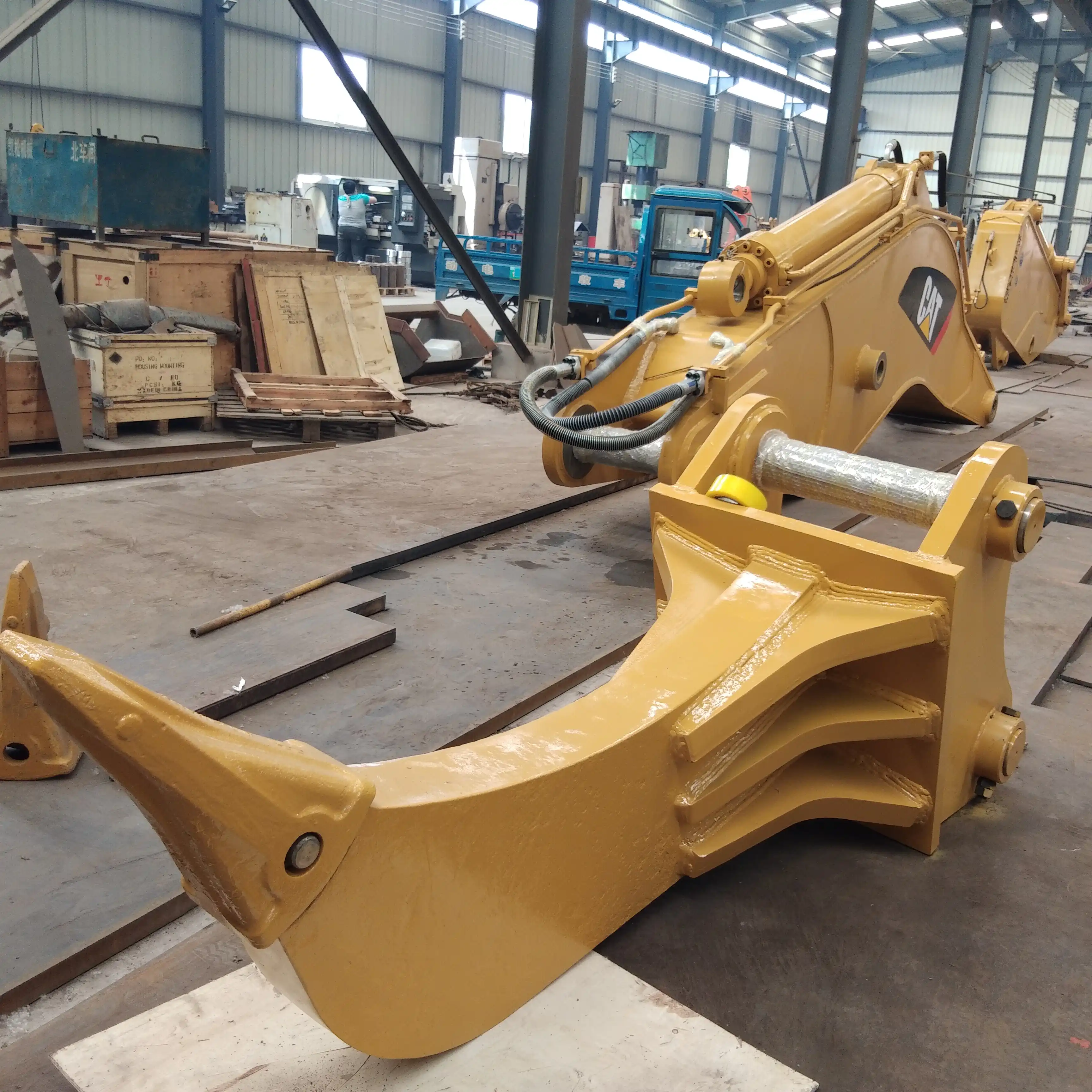 excavator rock arm