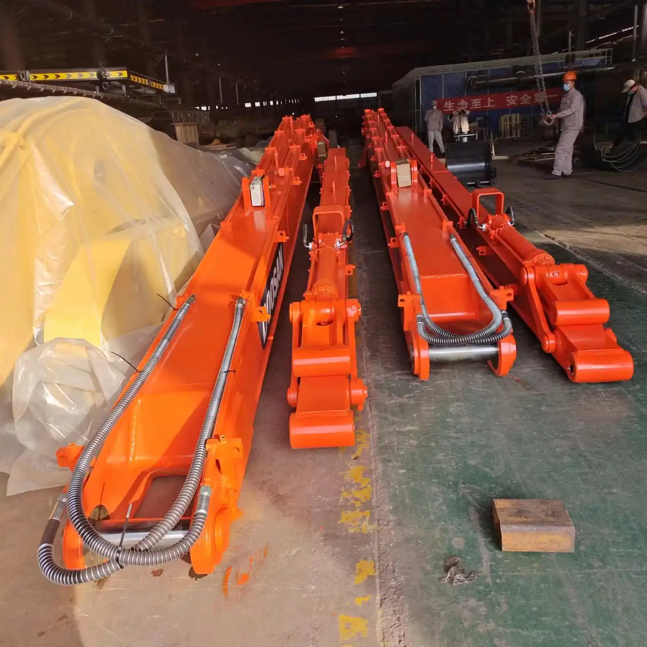 excavators long reach arm