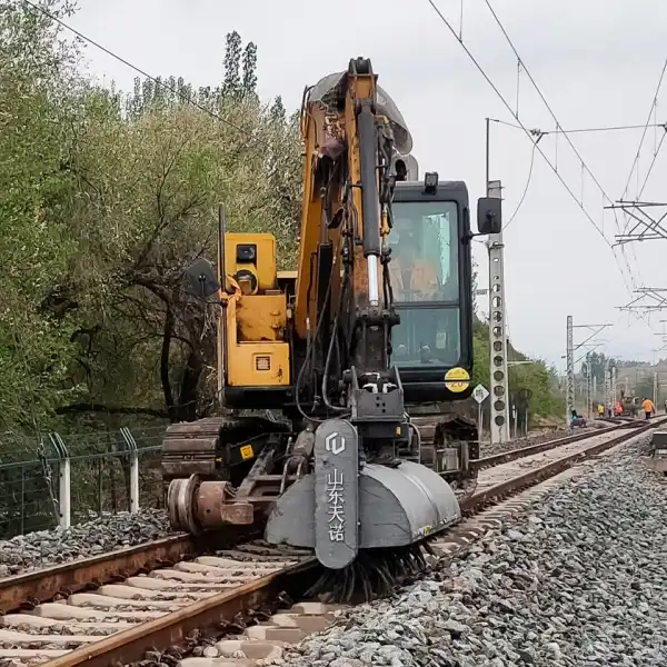  Railway track sweeper