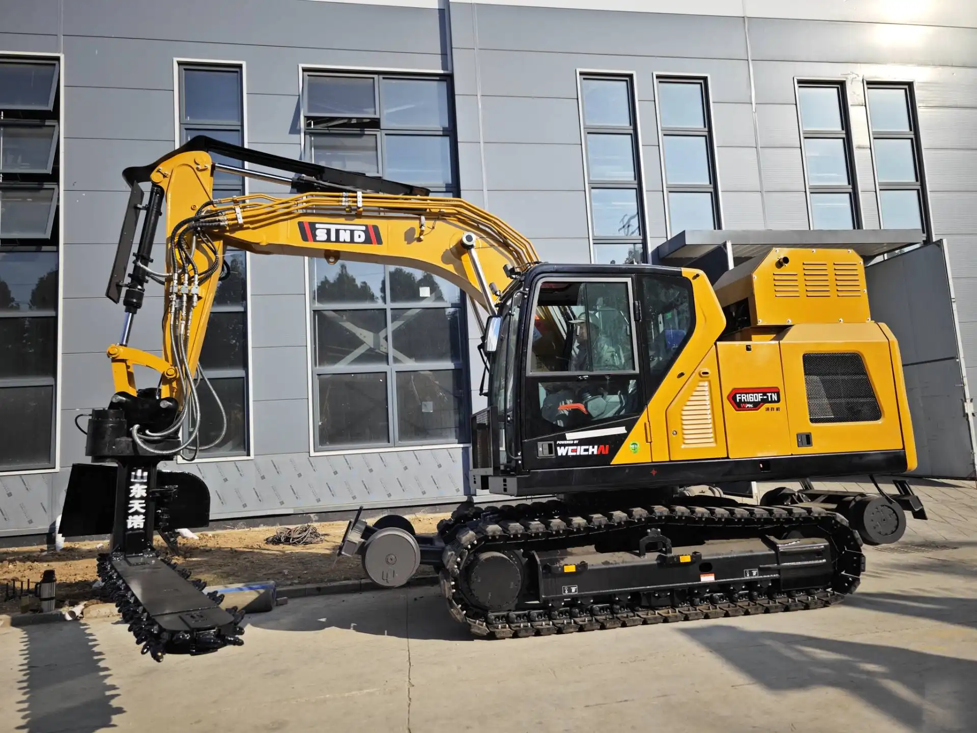  rail-road ballast undercutter excavator