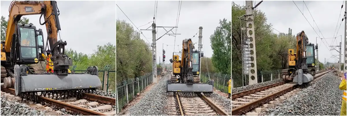  Railway track sweepers