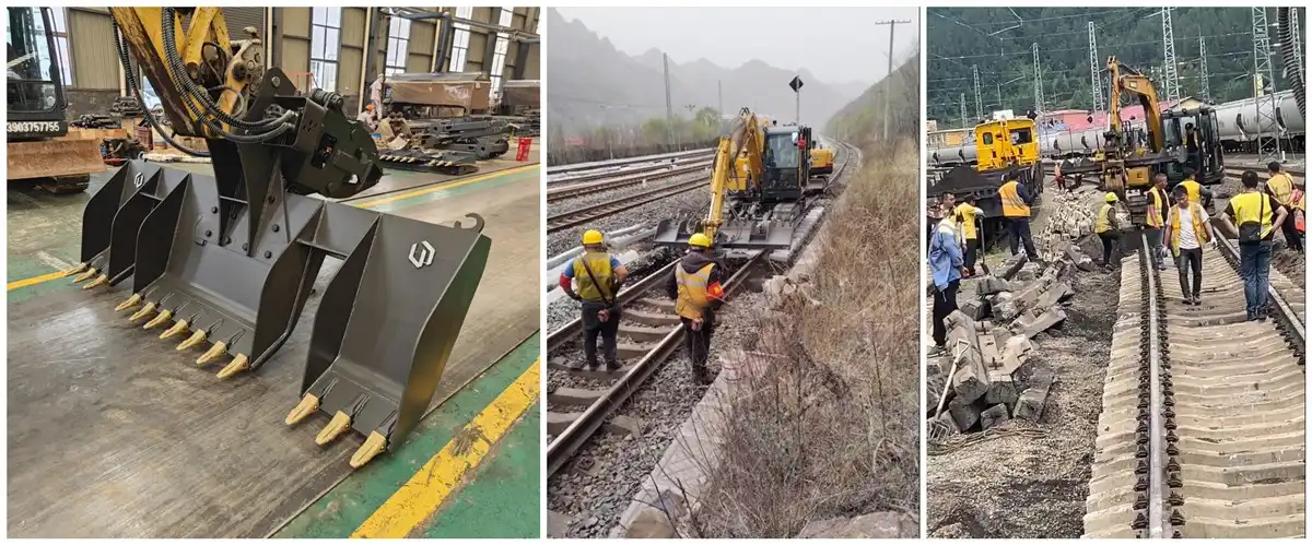 railway excavator dustpan bucket  railway excavator dustpan bucket