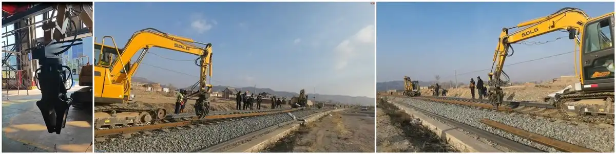 excavator rail clamp excavator rail clamp