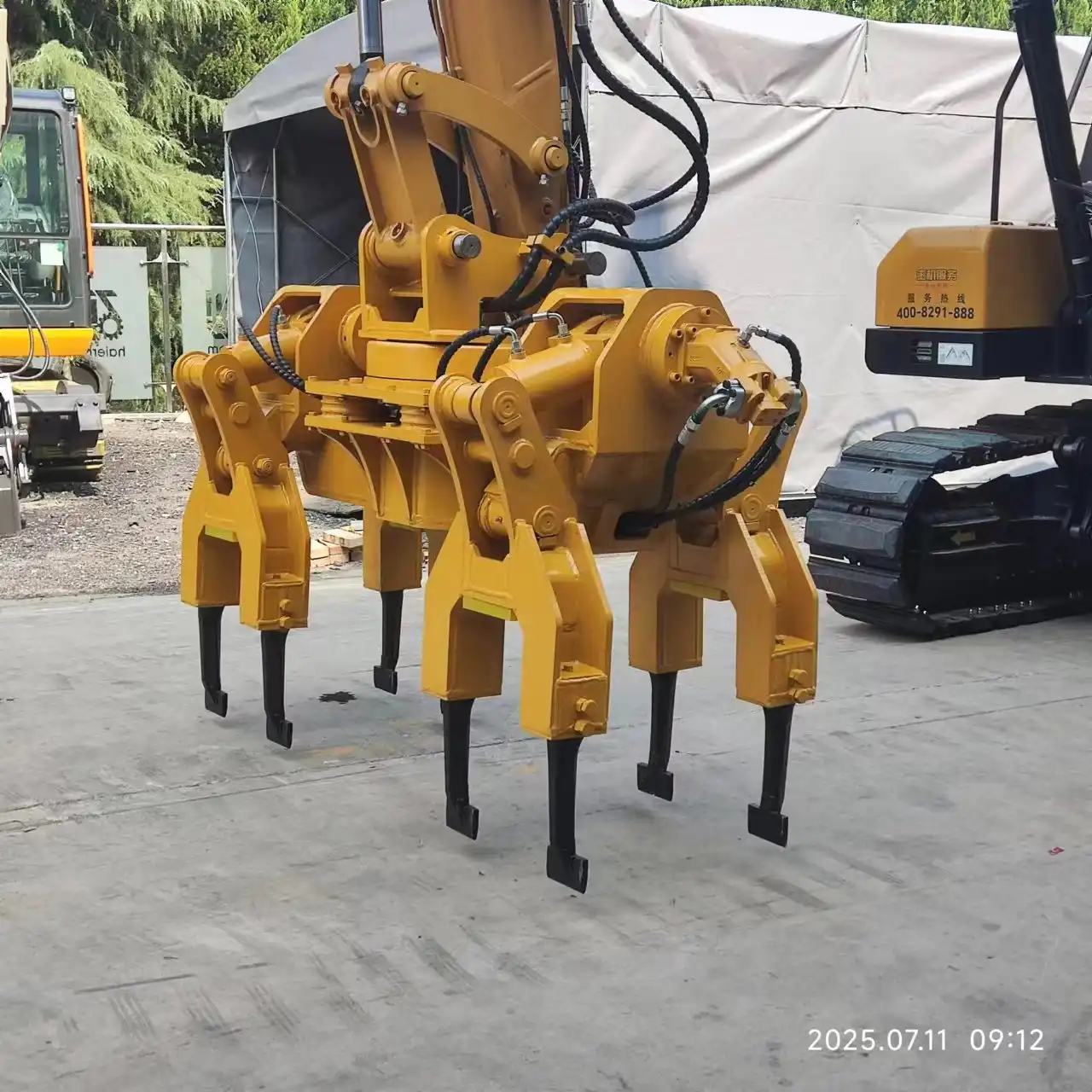 excavator double head tamping machines