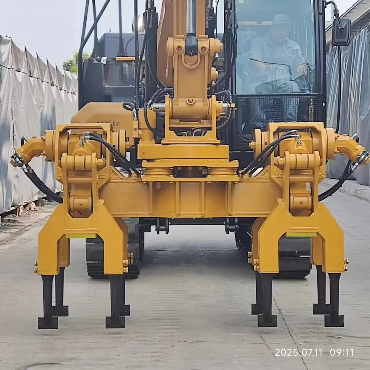 double head tamping machine