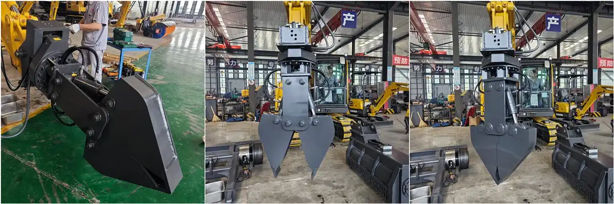 excavator hydraulic rail clamp