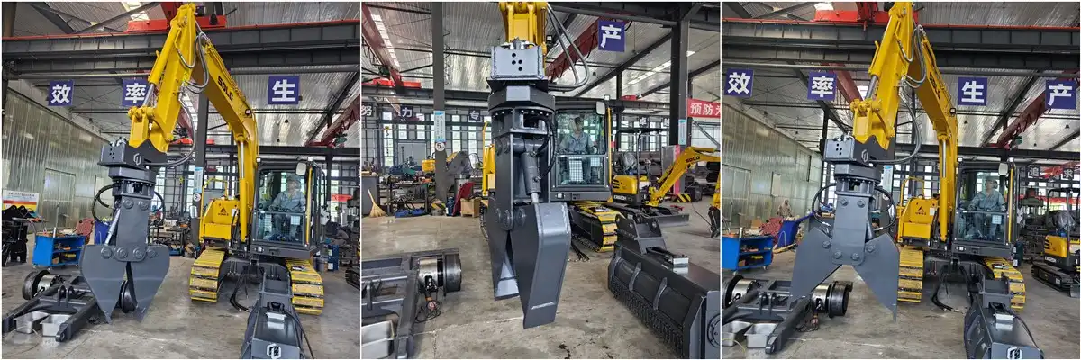 excavator hydraulic rail clamp