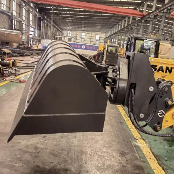 degree rotating hydraulic tilt ditching bucket