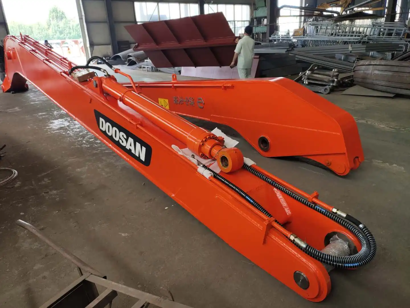 excavator piling arms