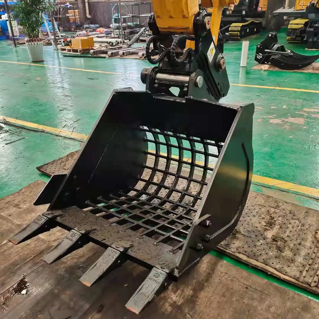 excavator grid bucket screening bucket