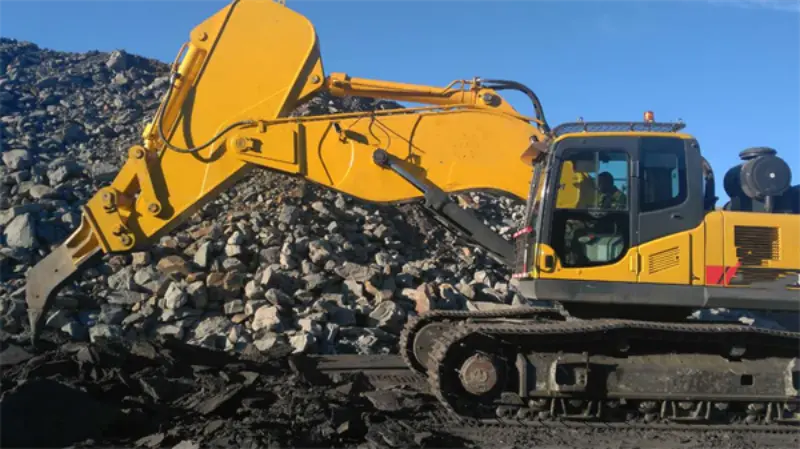 excavator rock arm and boom