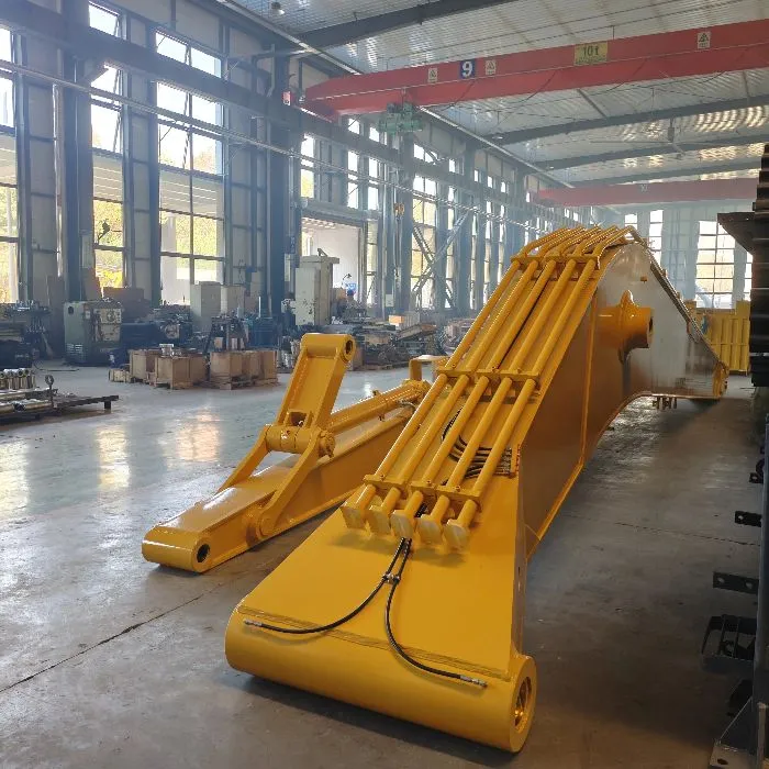 long reach arm and boom