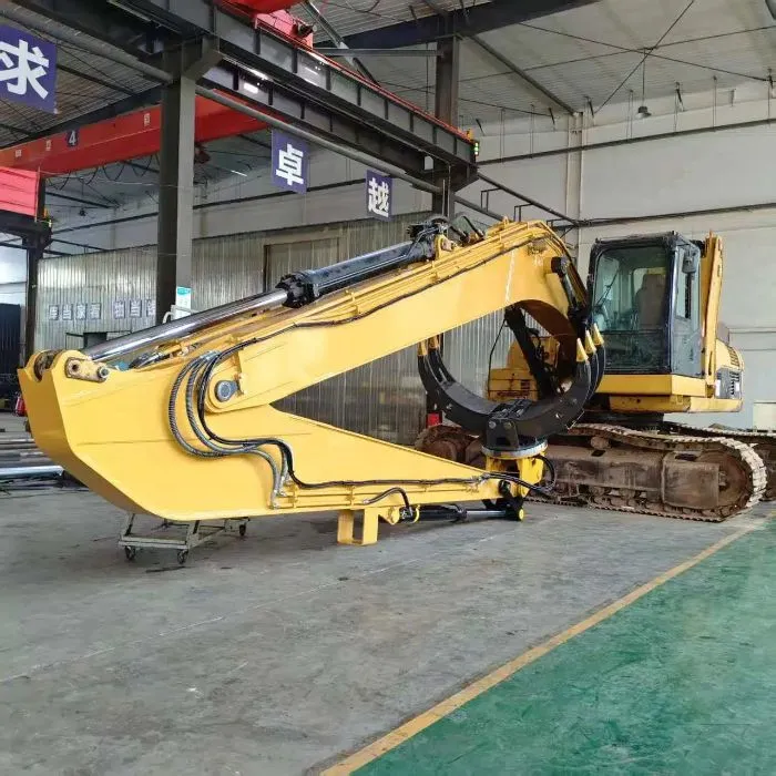 Long reach arm and boom