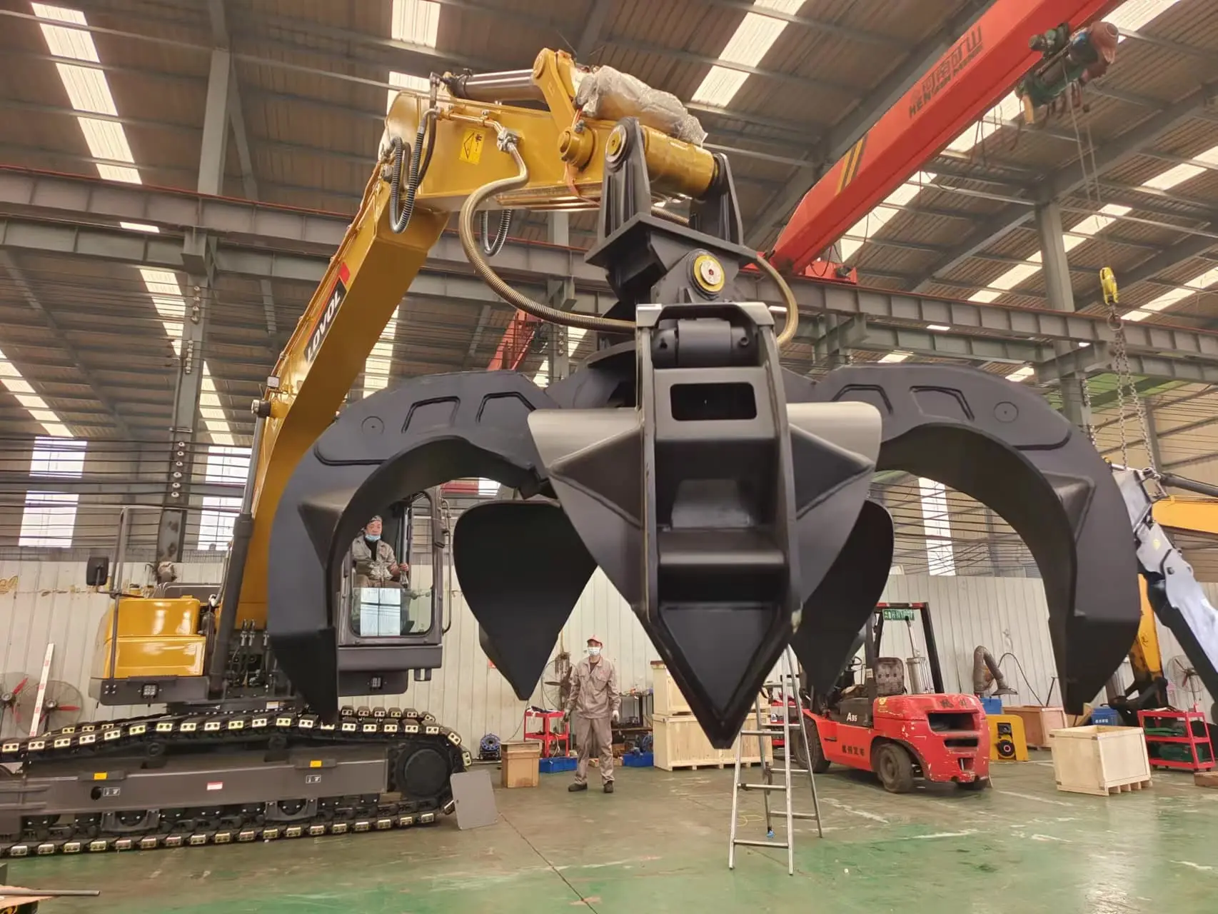five-petal gripper for excavators