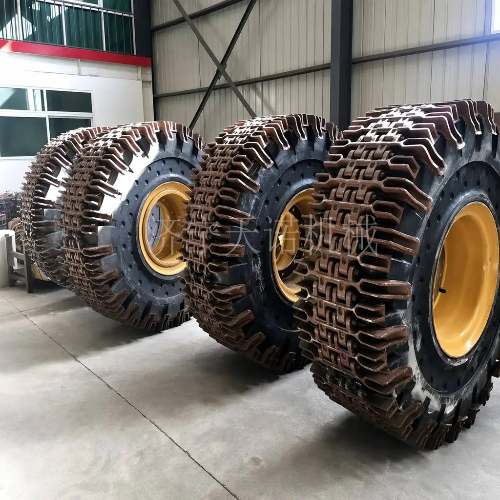 Excavator track protection Excavator track protection