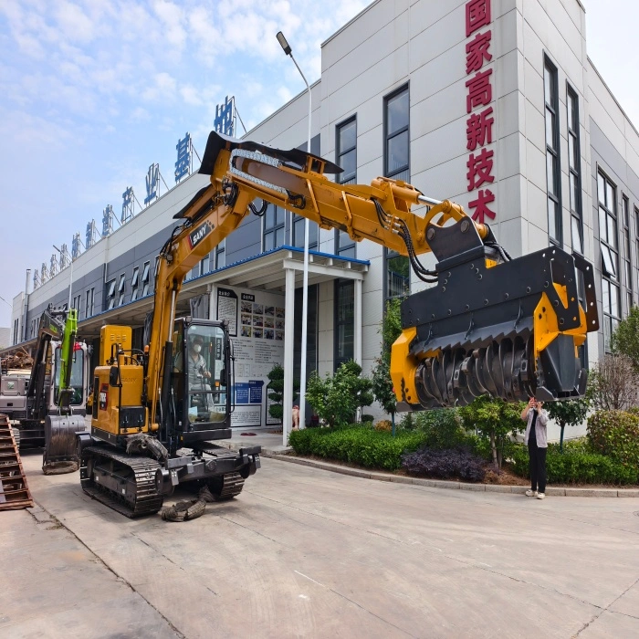 Bush clearing machine