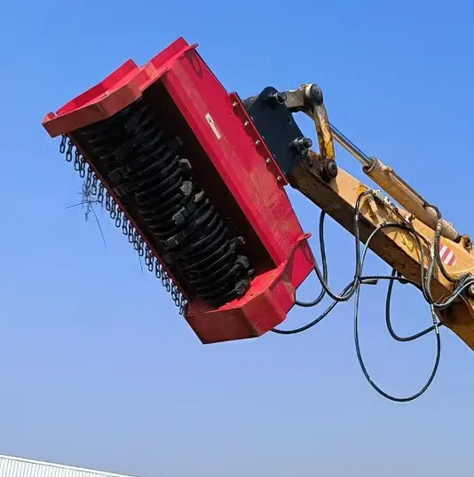 Brush clearing machine