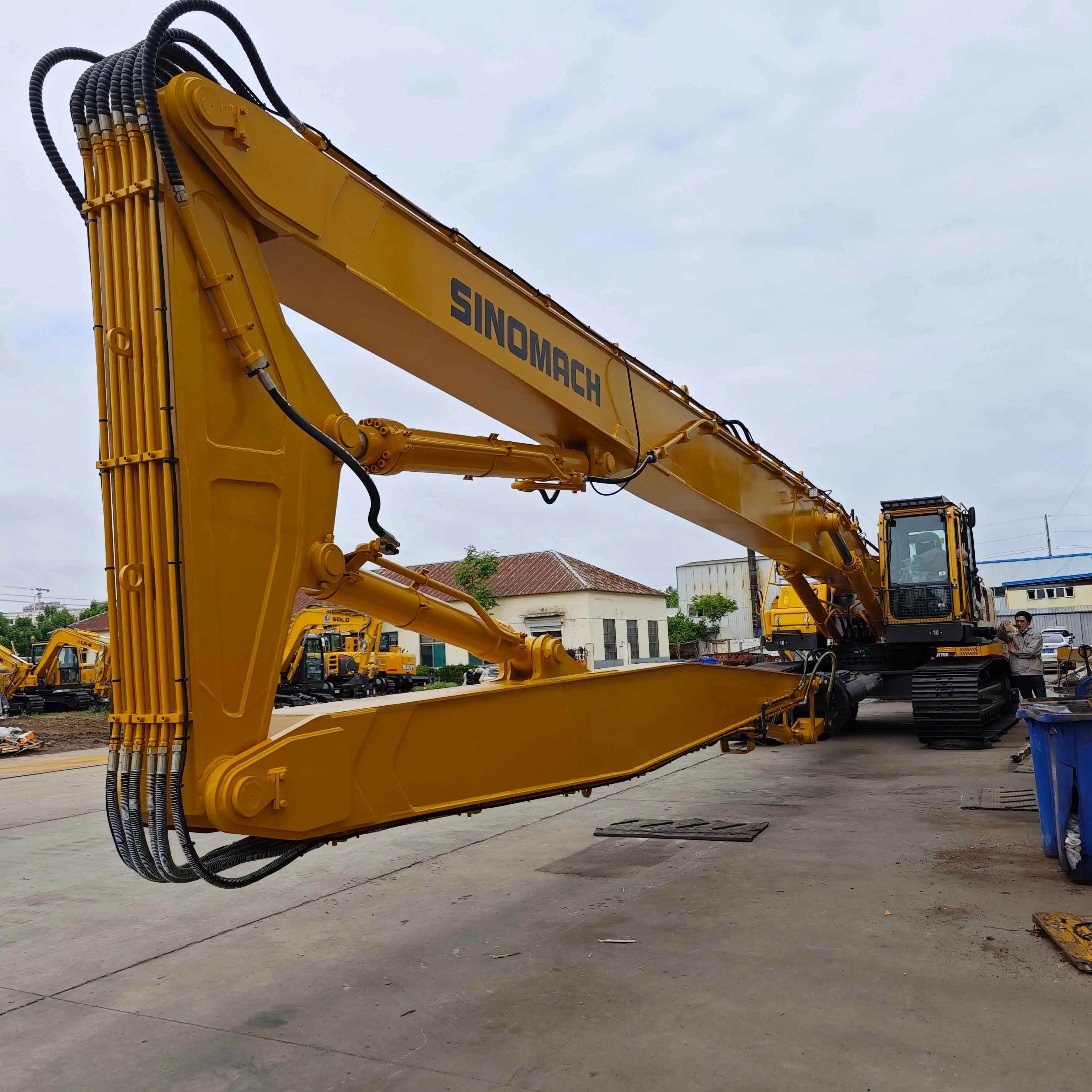 Excavator High Reach Demolition Long Boom And Arm For Tunnel Construction