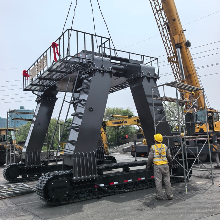 Railway Unloading "Game-Changer"—The Excavator Gantry Frame