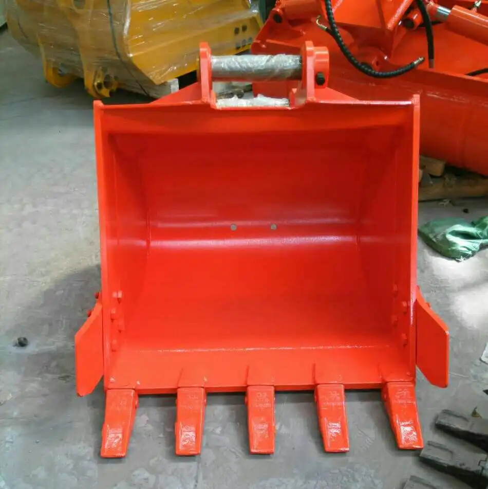 Different types of excavator buckets