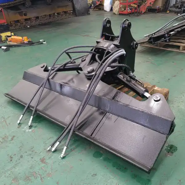 Excavator Railway Slope Cleaning Machine Workflow
