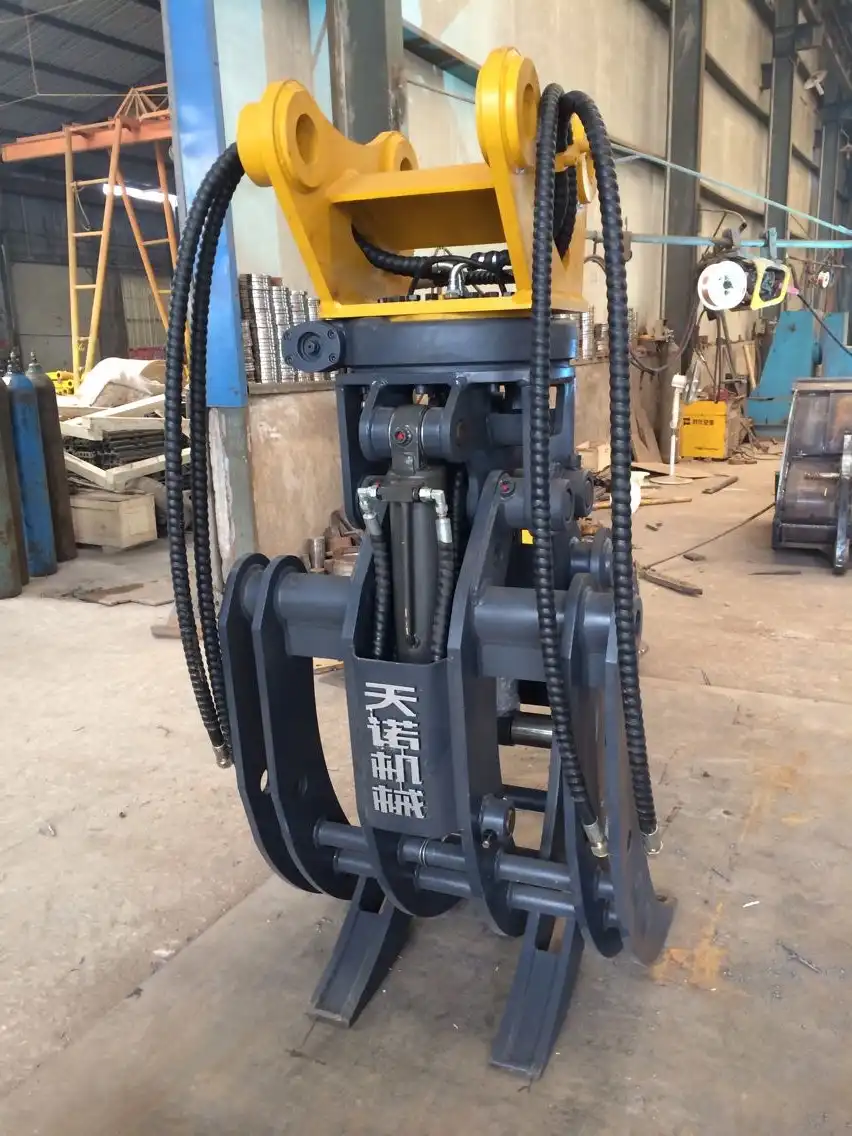 What do excavator grippers do?