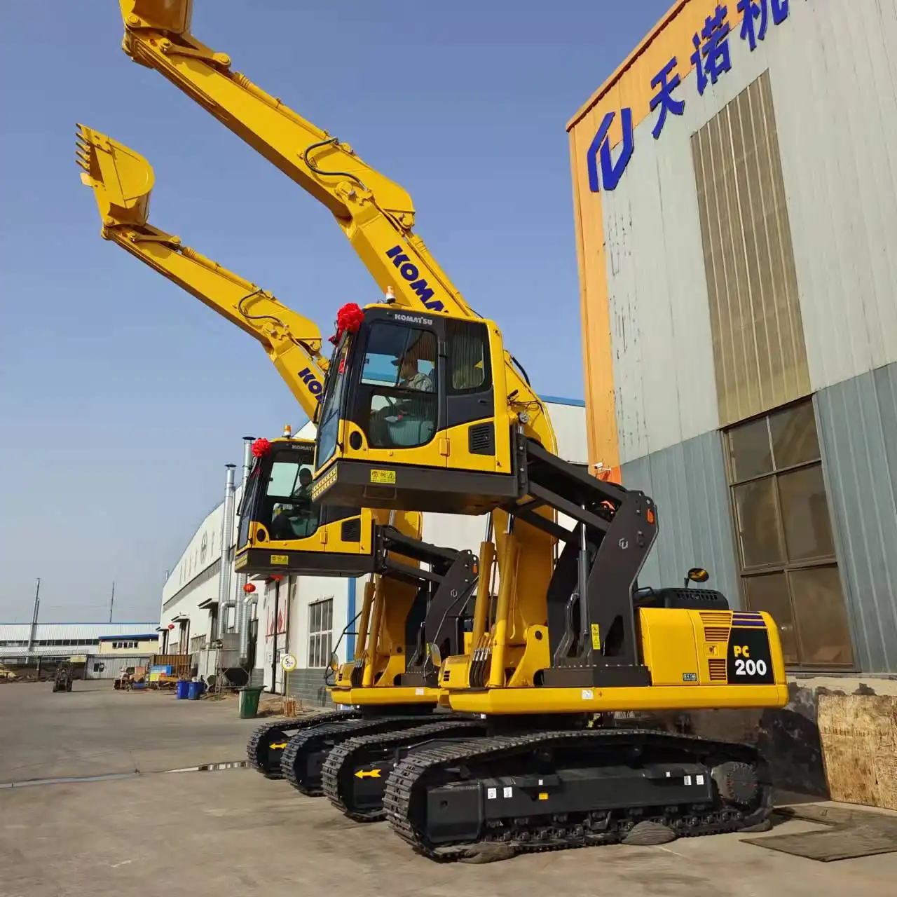 What is an above-train excavator cab used for?