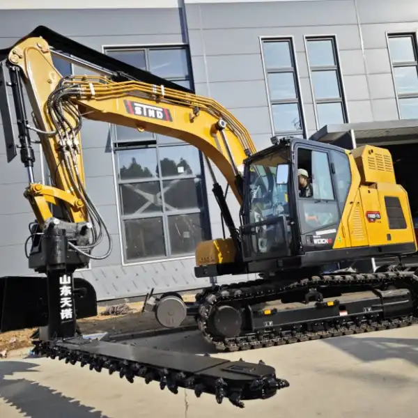 How to control the rail-road ballast undercutter excavator?