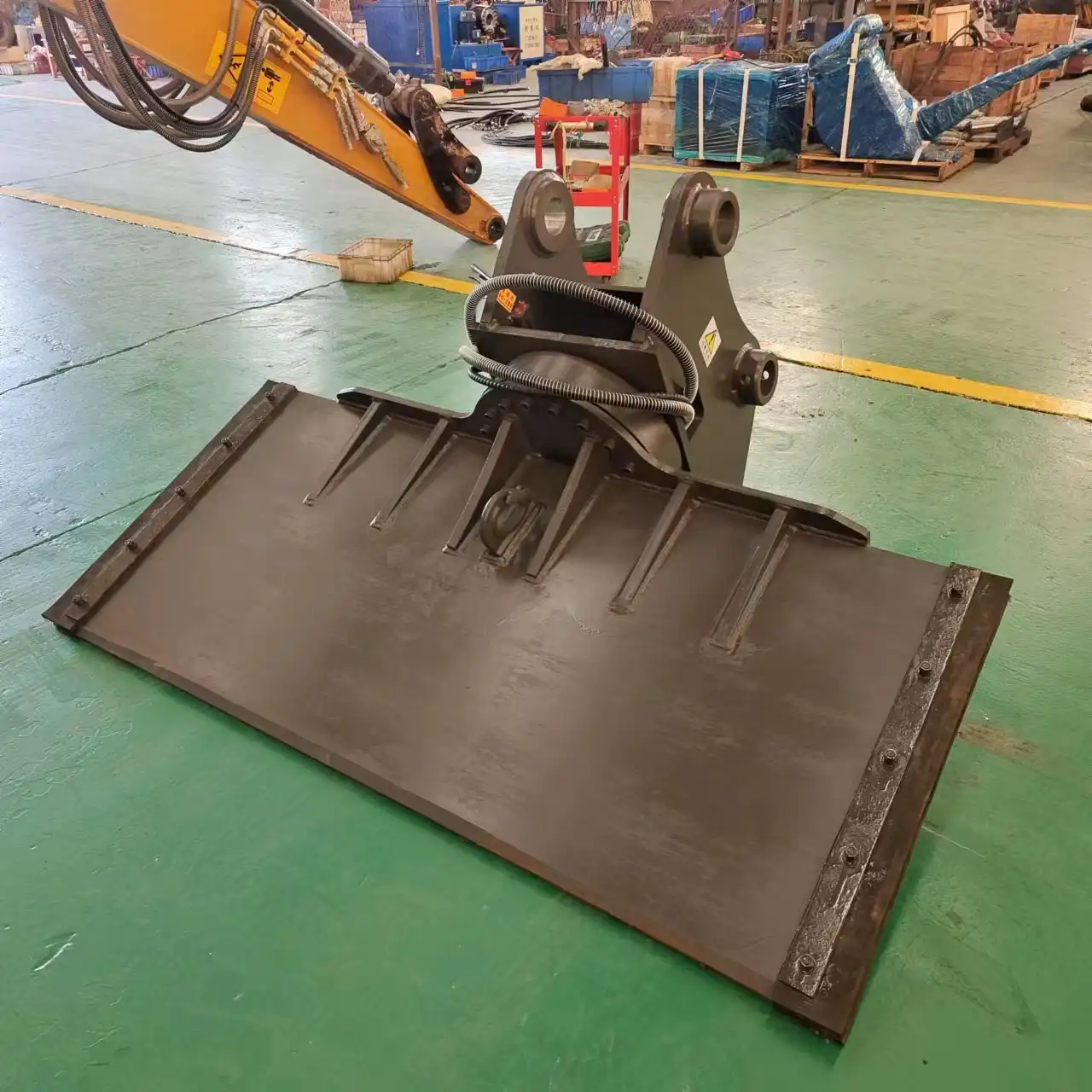 What industries commonly use the excavator rotating scraper?