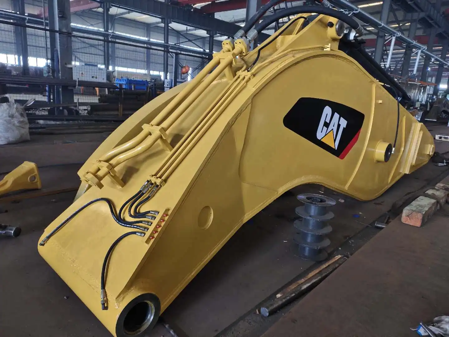 Hydraulic Rock Arm For A Construction Excavator