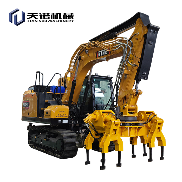 Dvoglavi stroj za nabijanje za bagere vrhunskog profila
